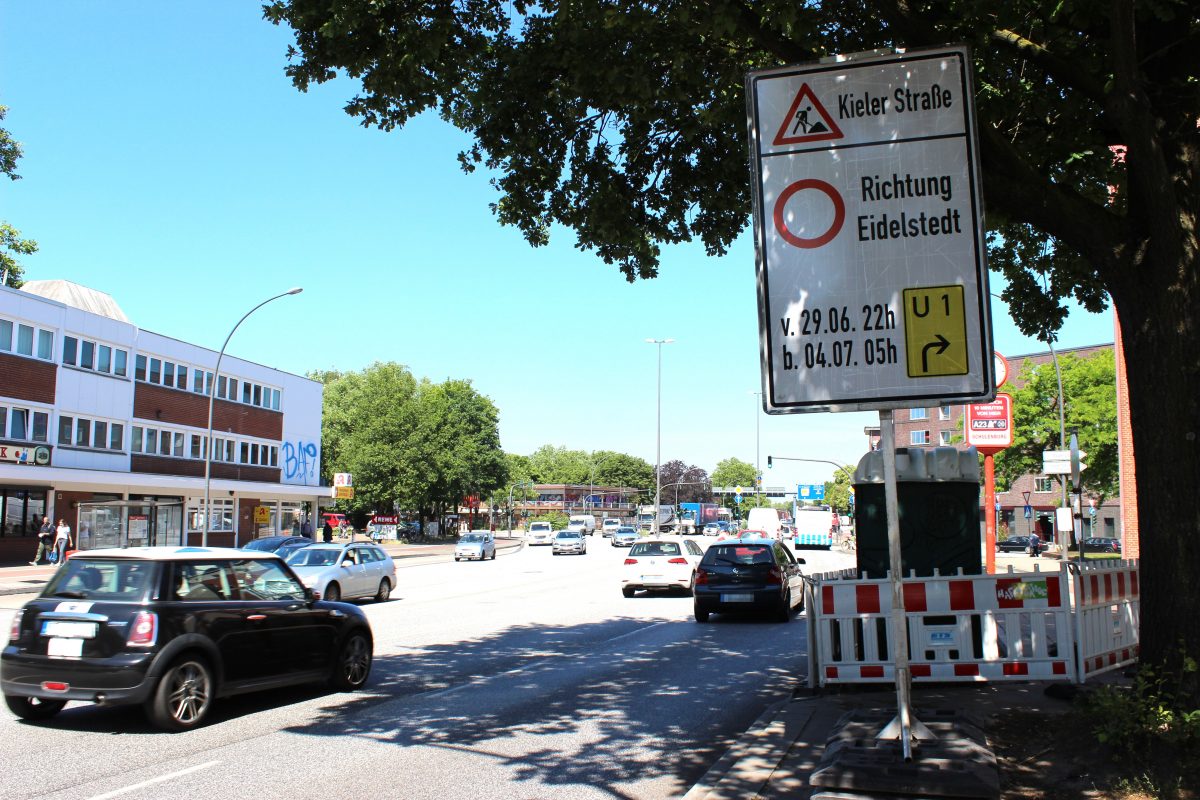 Ab kommenden Mittwoch kommt es an der Kieler Straße zu Fahrbahnsperrungen.