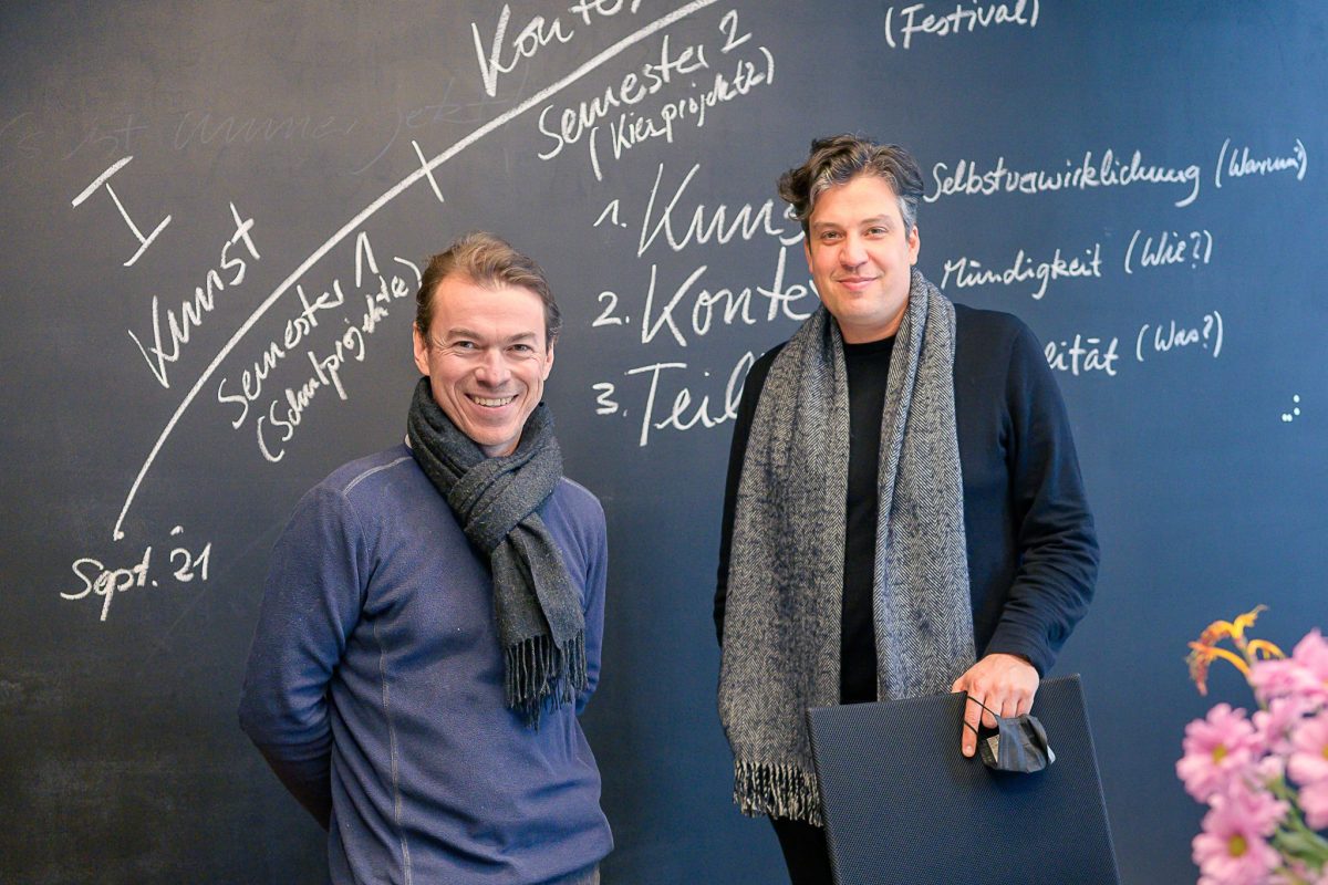 Boris Matchin und Amadeus Templeton in der Tonali Akademie. Foto: Rainer Wiemers