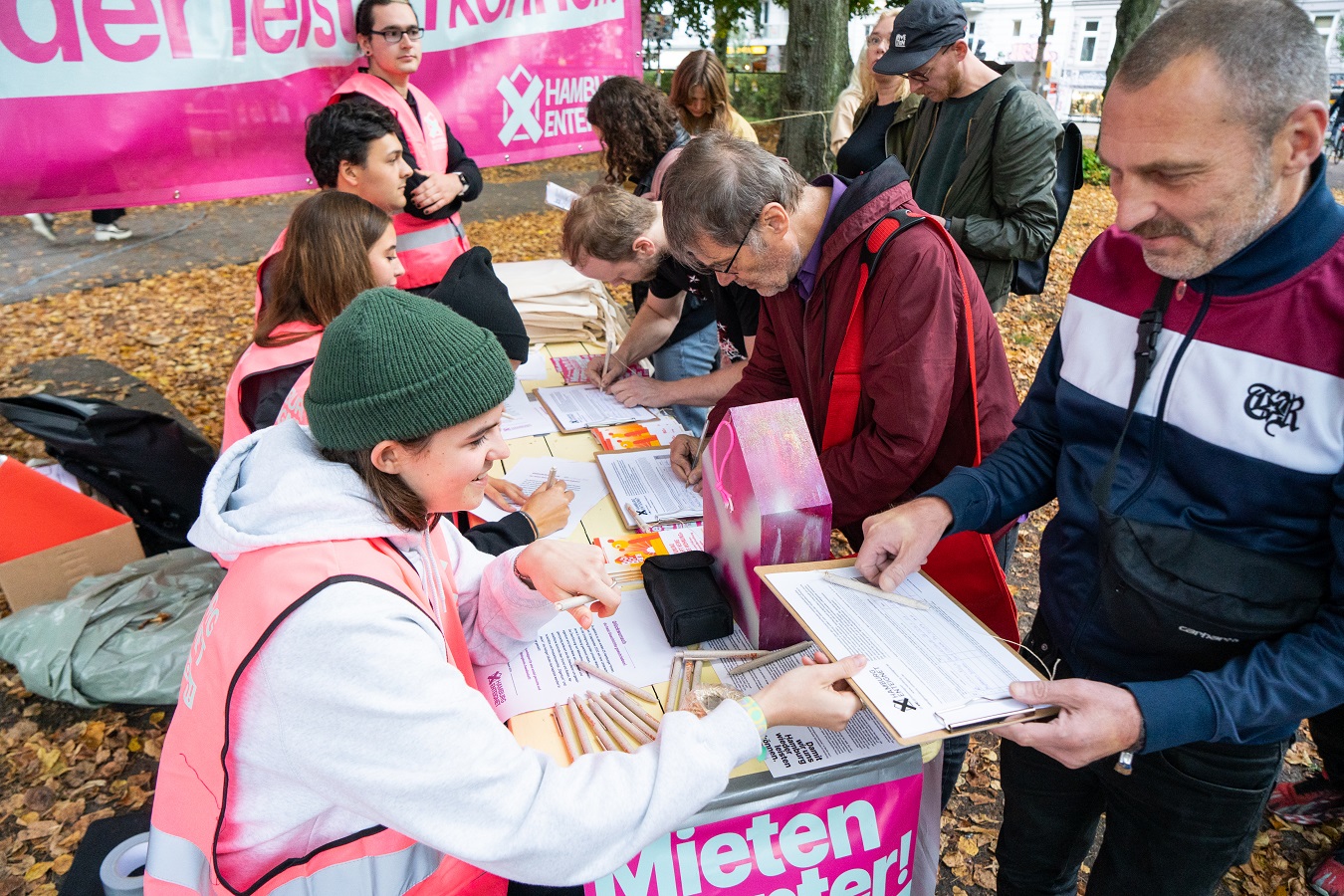 Die Volksinitiative feierte den Sammelstart im Arrivati-Park.