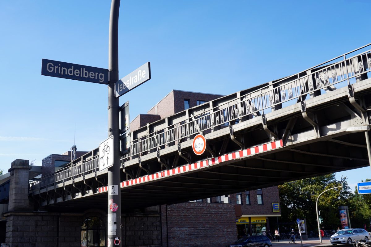 An der Kreuzung Grindelberg/Isestraße kam es zu der Kollision.