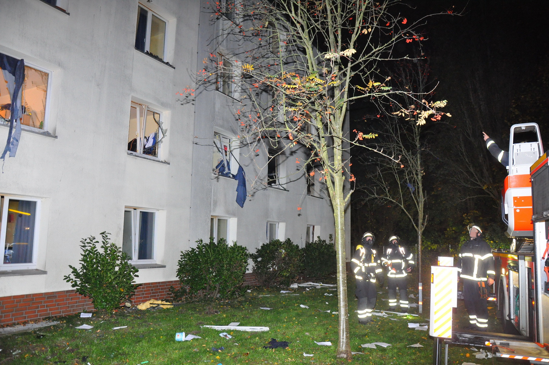 Die Explosion ereignete sich in einem Zimmer im ersten Obergeschoss. Foto: Hamburg News