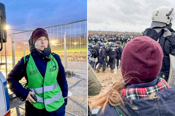 Die Eimsbütteler Bundestagsabgeordnete Emilia Fester war bei der Demonstration in Lützerath vor Ort. Foto: Archiv Emilia Fester