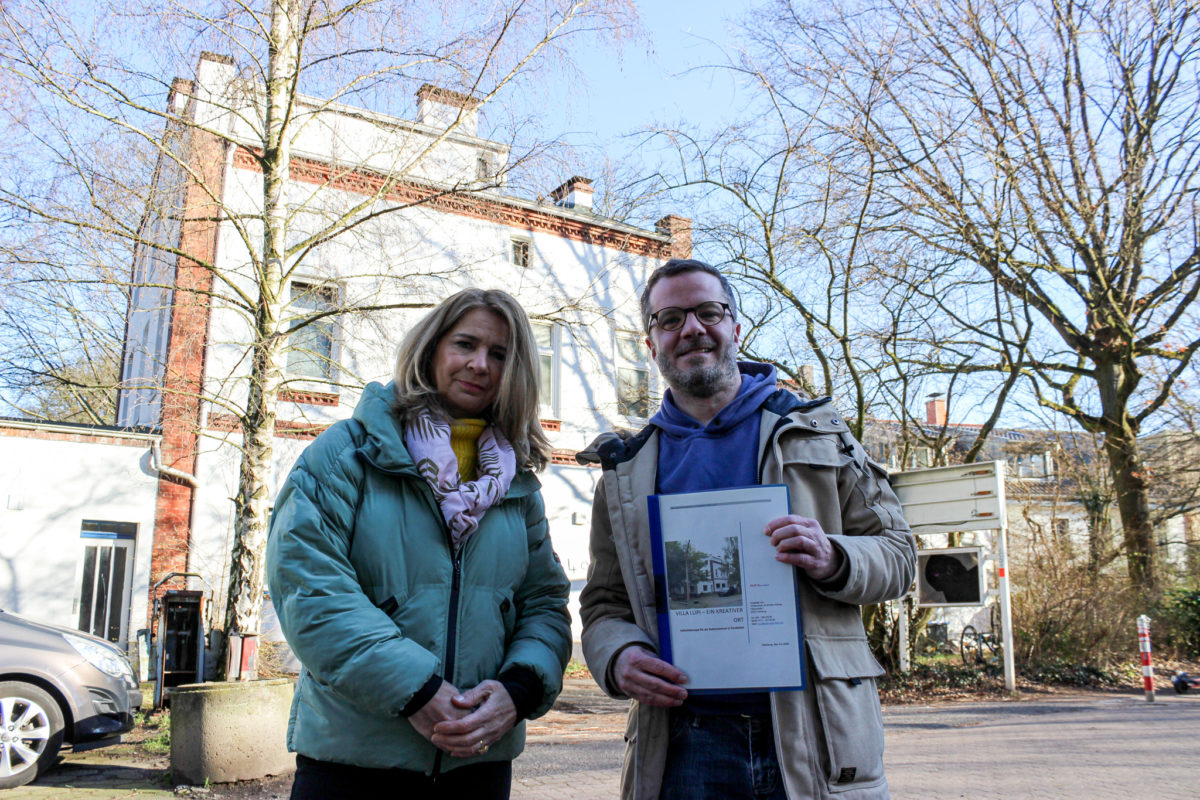 Arlette Andrae und Til Bernstein wollten die Villa Lupi schon vor drei Jahren ein Kulturzentrum verwandeln. Jetzt versuchen sie es erneut.