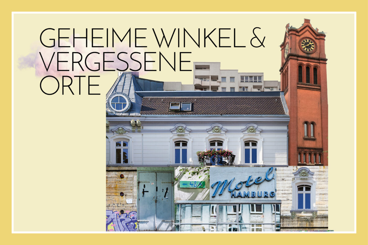 Ein Heft rund um geheime Winkel und vergessene Orte in Eimsbüttel - jetzt am Kiosk. Foto: Rainer Wiemers / Marcus Gundelach, Collage: Vanessa Leitschuh