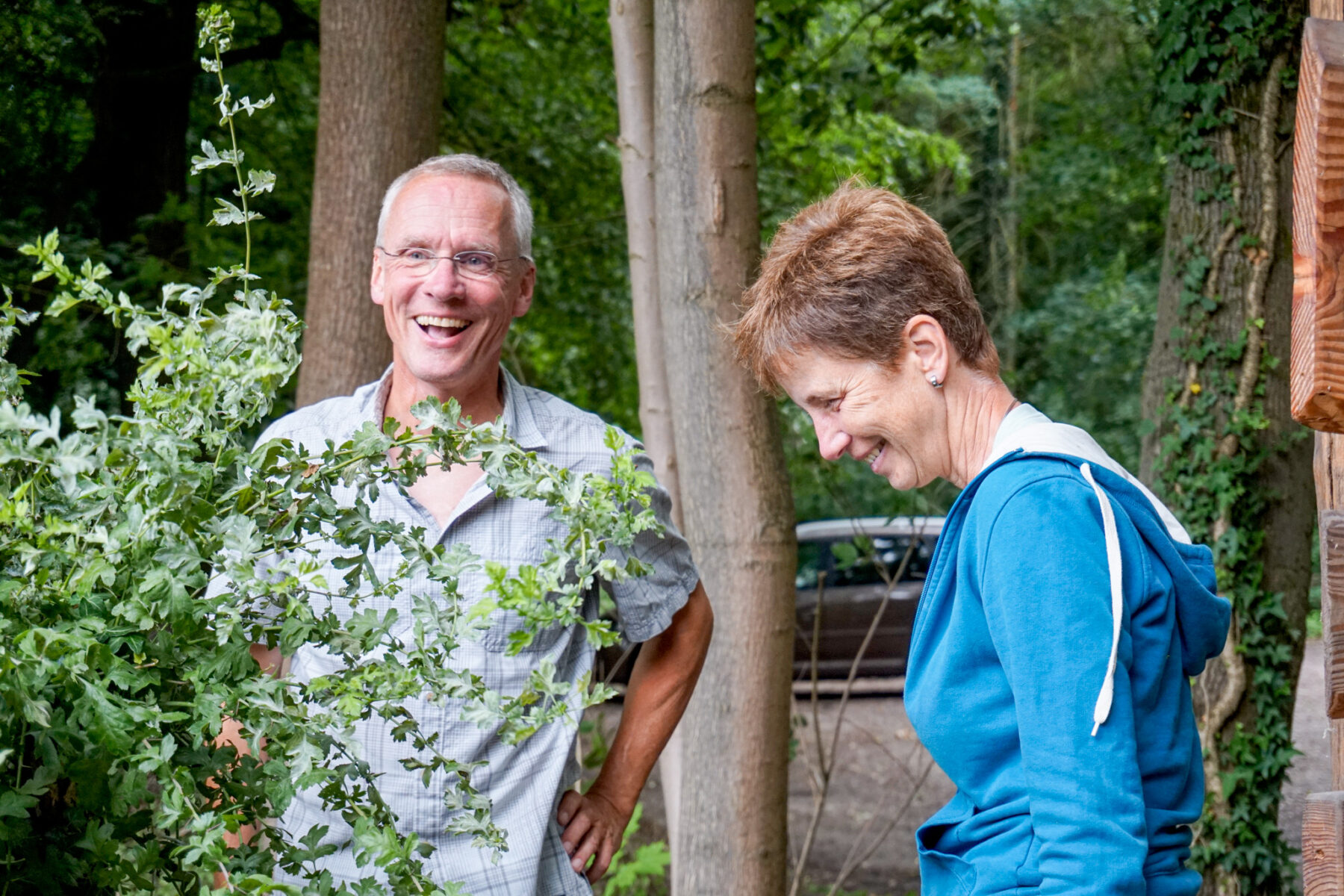 Gerold und Claudia sind seit 2013 Geocacher. Foto: Julia Haas