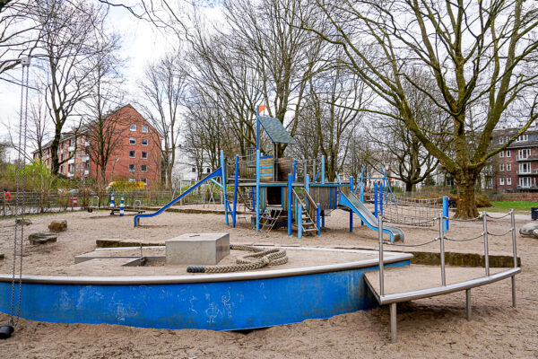 Der Spielplatz und das Spielhaus im Wehbers Park sollen umgebaut werden. Foto: Alexis Milne