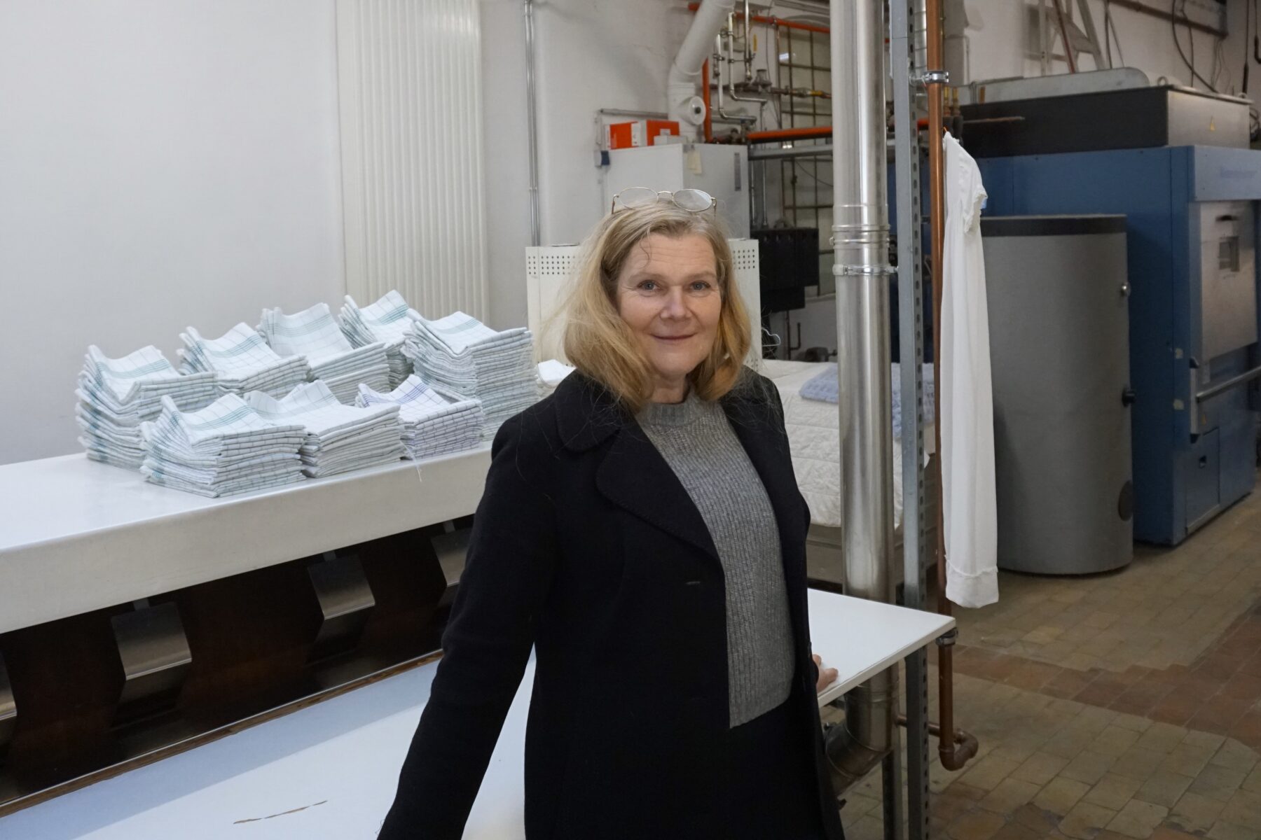 Brigitte Vollmer will ihre Wäscherei zu einem Kulturzentrum für Lokstedt umwandeln. Foto: Alexis Milne
