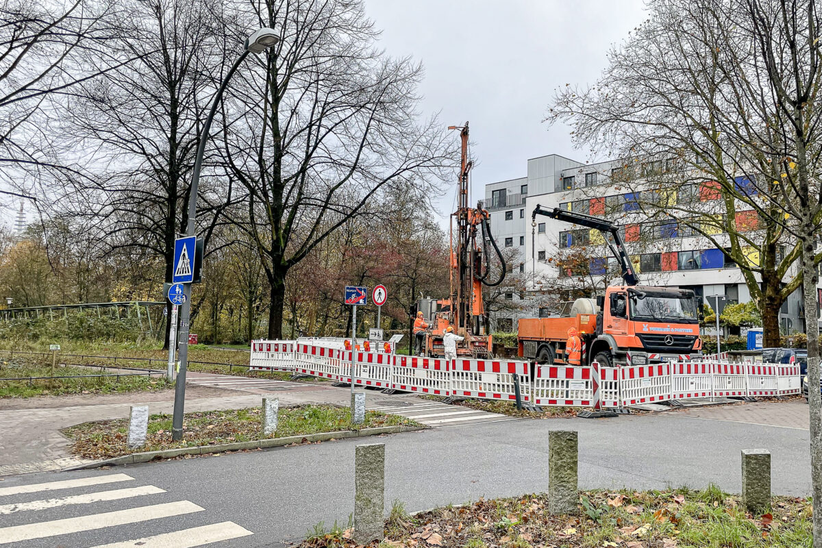Rund um die Goebenbrücke finden Baugrunduntersuchungen statt. Foto: Julia Haas