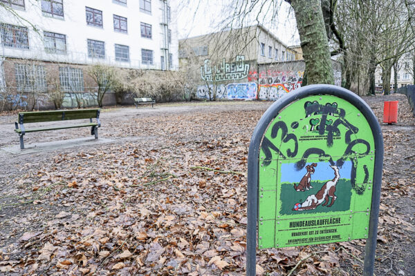 Mit einem Antrag im Kerngebietsausschuss wollen Grüne und Volt die Hundewiese Eduardstraße erneuern. Foto: Alexis Milne