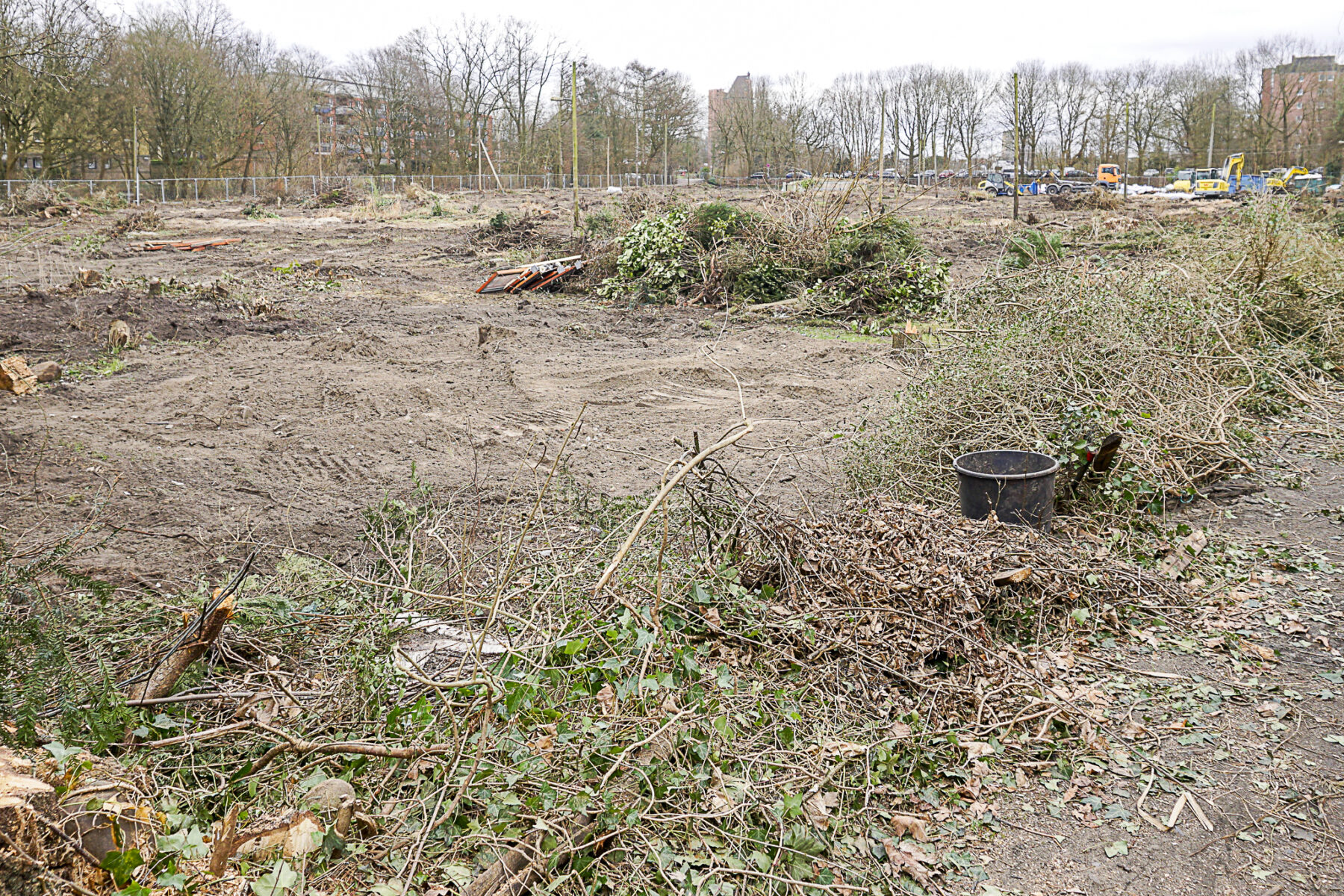 Auf dem alten Areal der Gartenfreunde Wittkamp werden nun Wohnhäuser gebaut. Foto: Frieda Stadtlander