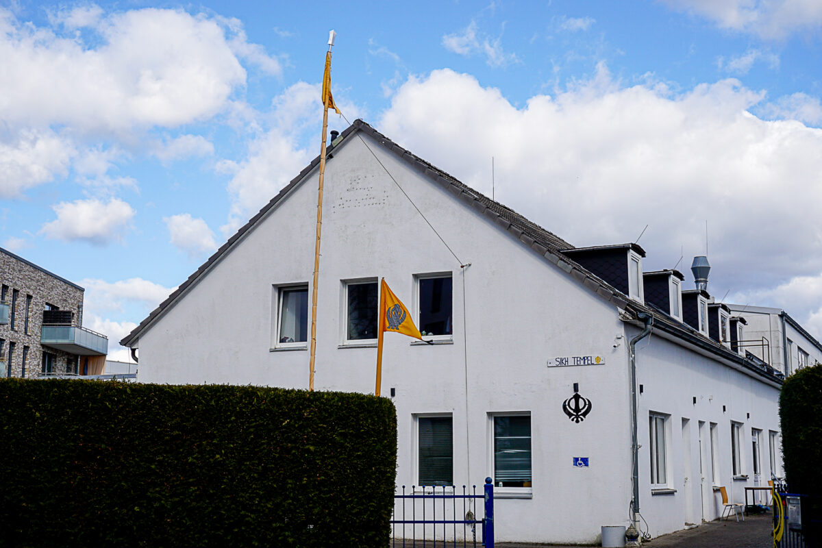 Das Haus der Sikh Gemeinde in Lokstedt. Foto: Frieda Stadtlander