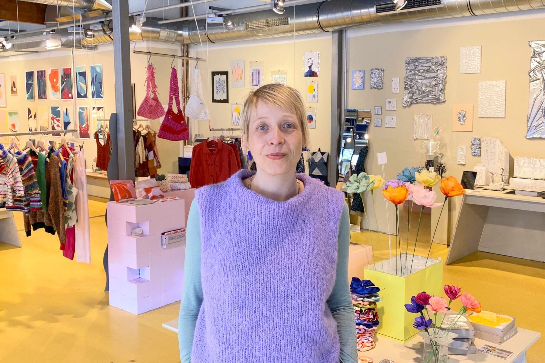 Der Pop-up-Laden „Unique Mash“ muss nun endgültig aus seiner Fläche am Fanny-Mendelssohn-Platz ausziehen. Foto: Alexis Milne