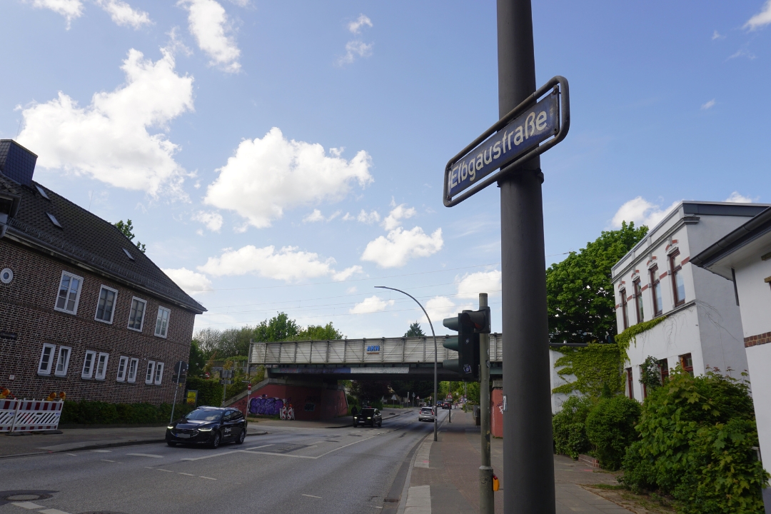 Die Elbgaustraße wird bis 2027 bebaut. Foto: Hanna Anthonisen
