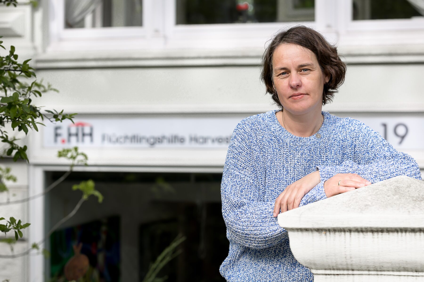 Simone Zander von der Flüchtlingshilfe Harvestehude. Foto: Rainer Wiemers