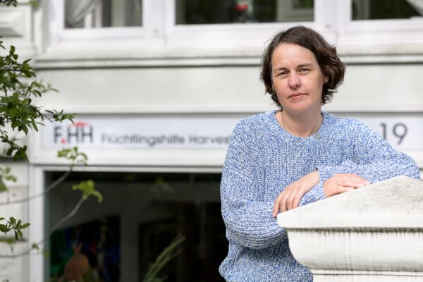 Simone Zander von der Flüchtlingshilfe Harvestehude. Foto: Rainer Wiemers