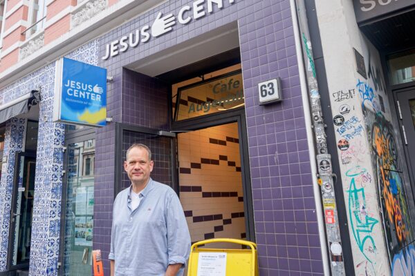 Andreas Grenz vom Jesus Center am Schulterblatt. Foto: Hanna Anthonisen