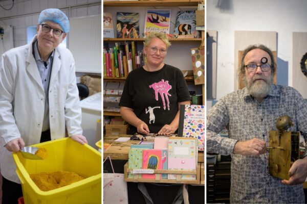 Hanseata, die Buchhandlung im Schanzenviertel und der Uhrmachermeister Klaus Ohle halten die Tradition in der Schanze am Leben. Fotos: Rainer Wiemers