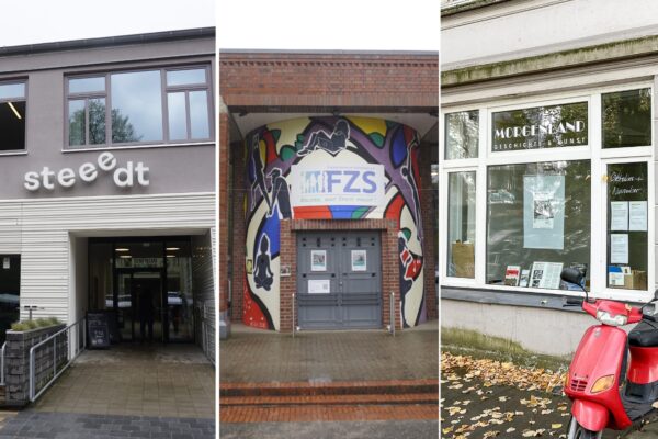 Das Kulturhaus Eidelstedt, das FZS und die Galerie Morgenland. Sie alle bekamen 2025 mehr Zuschüsse.