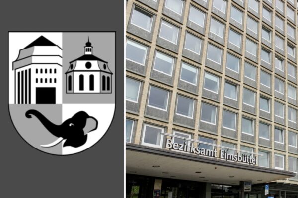 Die Bezirksversammlung Eimsbüttel möchte das bisherige Logo für den Bezirk ersetzen. Grafik/Foto: Bezirksamt Eimsbüttel/Christiane Tauer