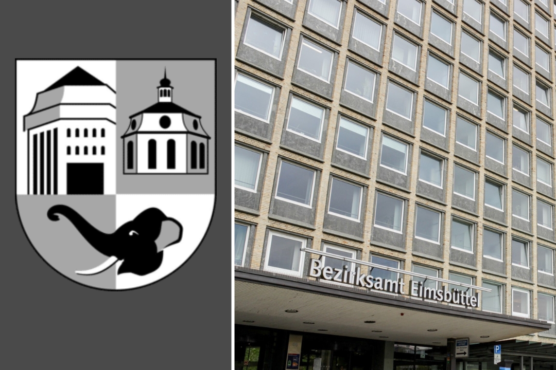 Die Bezirksversammlung Eimsbüttel möchte das bisherige Logo für den Bezirk ersetzen. Grafik/Foto: Bezirksamt Eimsbüttel/Christiane Tauer