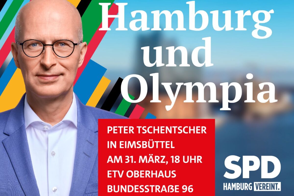 Peter Tschentscher spricht beim ETV über Olympia.