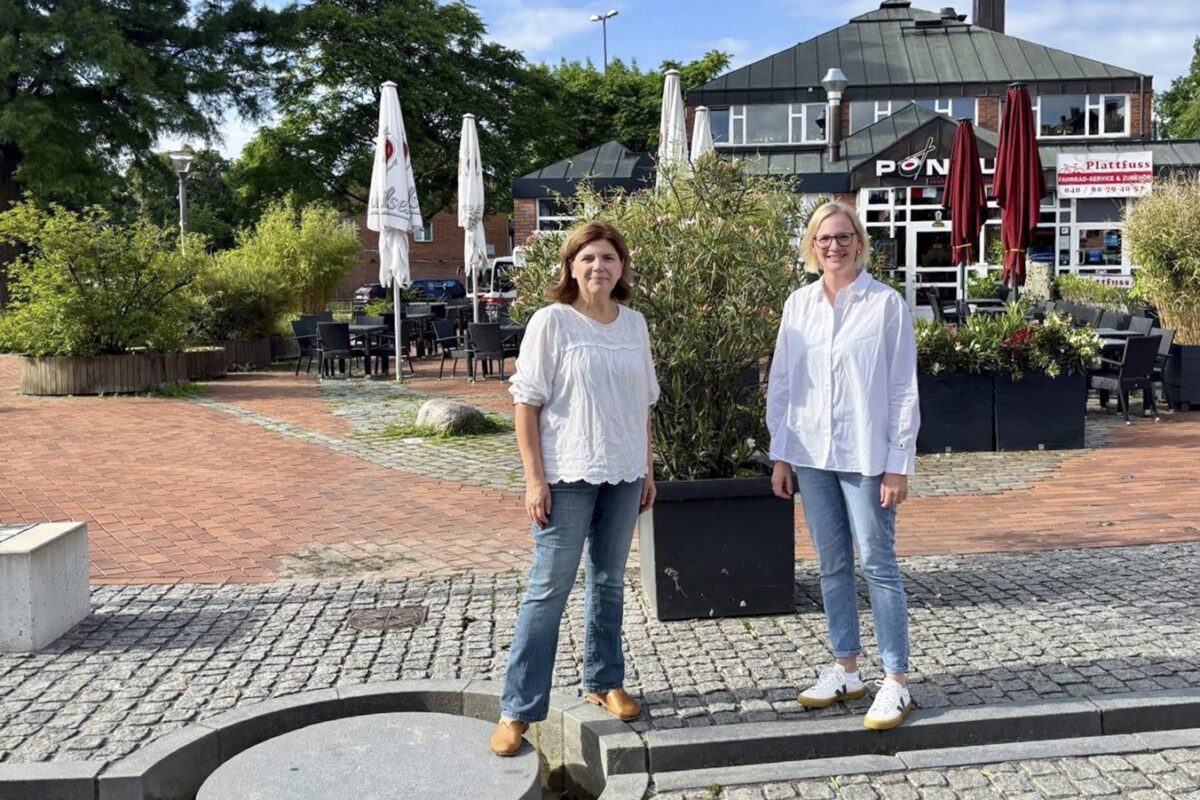 Am Tibarg in Niendorf soll ein Trinkwasserbrunnen entstehen. Foto: Grüne Eimsbüttel
