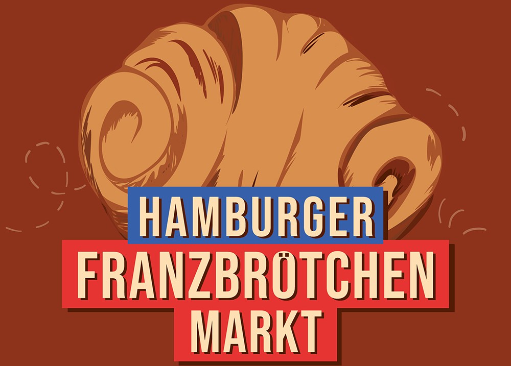 Hamburger Franzbrötchenmarkt Poster 