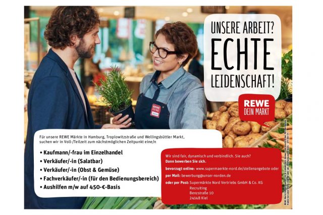 stellenangebote bei den rewe mrkten in hamburg hamburg troplowitzstrae und wellingsbttler markt jobs anzeige eimsbtteler nachrichten - Rewe Online Bewerbung stellenangebote bei den rewe mrkten in hamburg hamburg troplowitzstrae und wellingsbttler markt jobs anzeige eimsbtteler nachrichten - Rewe Online Bewerbung